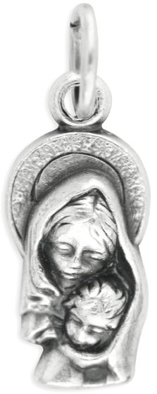  Small Mary and Baby Jesus Charm Medal   (Minimum quantity purchase is 3)