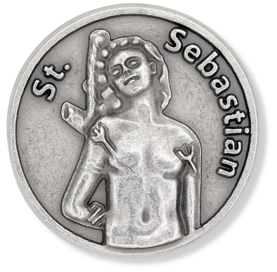   St Sebastian Pocket Token   (Minimum quantity purchase is 1)