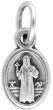 St Benedict Medal Mini - 1/2" Silver Oxidized, Made in Italy *  (Minimum quantity purchase is 5)