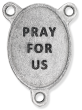 St Michael the Archangel Oval Centerpiece - Silver Ox, 1-1/16"   (Minimum quantity purchase is 2)