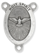 Holy Spirit Oval Centerpiece - Silver Ox, 1-1/16"   (Minimum quantity purchase is 2)