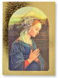   Blessed Mary Card Stock Picture with Gold Edging - 3.5 x 2.5"   - Closeout Sale  *  (Minimum quantity purchase is 5)