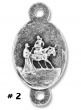  Seven Sorrows Medals Parts Set - pkg of 8  (Minimum quantity purchase is 1)