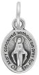 Miraculous Medal Mini (English) - 1/2" Silver Oxidized, Made in Italy * (Minimum quantity purchase is 5)