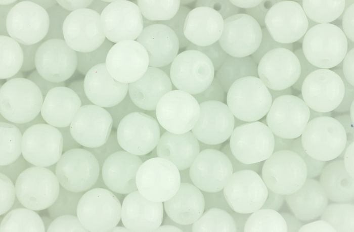  White Opaque Glass Beads - 8mm - pkg 60   (Minimum quantity purchase is 1)
