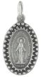 Oval Miraculous Medal Fancy Border 13/16 inch (Minimum quantity purchase is 3)