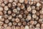 Brown and White Spun Glass 8mm Beads - Pkg 60 *  (Minimum quantity purchase is 3)