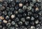 Black and Tan Spun Glass 8mm Beads - Pkg 60 * (Minimum quantity purchase is 3)