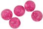    Crackle Beads - Fuchsia - 8mm (Packs of 60; Plastic)    (Minimum quantity purchase is 1)