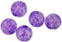 Crackle Beads, Plastic, Purple, 8mm - Pkg of 60  (Minimum quantity purchase is 1)