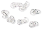 Heavy Duty Precut Rosary Chain 0.70 mm - Soldered Silver OX 4 link - 100 pcs *  (Minimum quantity purchase is 1)
