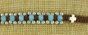 Aqua Blue Beaded Bracelet with Sterling Silver Miraculous Medal Charm  (Minimum quantity purchase is 1)