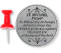Saint Michael Prayer Pocket Token (1.25") - Protection from Evil - Closeout Sale * (Minimum quantity purchase is 3)
