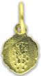  Small Ornate Miraculous Medal, Gold Tone - 7/16" @    (Minimum quantity purchase is 2)