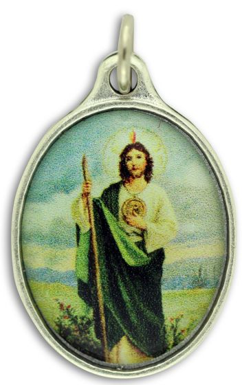  St Jude / Pray for Us Full Color Medal - 1"    (Minimum quantity purchase is 2)
