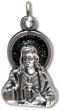  Sacred Heart of Jesus Medal with Blue Inlay - 3/4 inch (Minimum quantity purchase is 1)