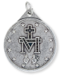  Large Round Miraculous Medal in Latin- 1 1/2 inch *   (Minimum quantity purchase is 2)