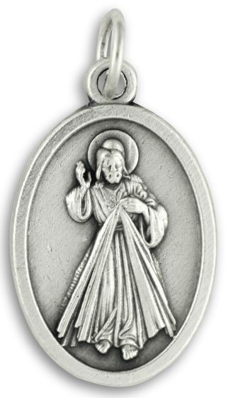  Divine Mercy Medal/ Jesus I Trust In You - 1"   (Minimum quantity purchase is 3)