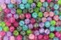  Crackle Beads - Multi-Colored - 8mm (Packs of 60; Plastic)*  (Minimum quantity purchase is 5)