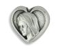 Heart Shaped Our Lady of Medjugorje Devotional Metal Rosary Beads   (12 pc.)  *   (Minimum quantity purchase is 2)