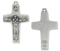 Pope Francis Good Shepherd Cross – 2" Silver Oxidized, Made in Italy  (Minimum quantity purchase is 1)