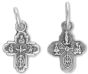 Five Way Cross Medal - 1/2" Silver Oxidized, Made in Italy *  (Minimum quantity purchase is 5)