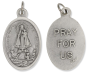 Our Lady of Charity Medal 1" Oval Silver Oxidized – Pray for Us on Back – Made in Italy Closeout Sale * (Minimum quantity purchase is 2)