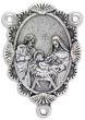 Holy Family Ornate Oval Centerpiece - Silver Ox, 1.25"   (Minimum quantity purchase is 1)