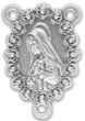 Mary in Prayer / Pray for Us Center Piece with a Border of Roses - 1"   (Minimum quantity purchase is 2)