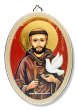St Francis of Assisi Oval Wall Plaque - 5 3/4"   (Minimum quantity purchase is 1)