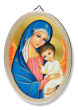 Madonna and the Child Jesus Oval Wall Plaque - 5 3/4"   (Minimum quantity purchase is 1)