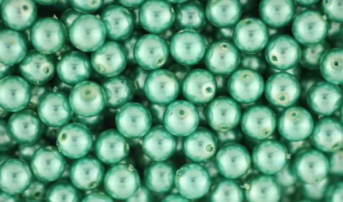 CZECH REPUBLIC Glass Pearl Beads - 8 mm round - Seafoam Green - 60/pack  (Minimum quantity purchase is 1)
