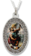  St Christopher / Pray for Us Necklace with Full Color Medal - 13"  - Closeout Sale * (Minimum quantity purchase is 1)