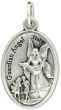 Infant of Prague / Guardian Angel Medal - Silver Oxidized Die-Cast -1"  Made In Italy  (Minimum quantity purchase is 1)