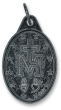 Miraculous Medal (English) – 1" Gunmetal, Made in Italy (Minimum quantity purchase is 3)