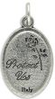 Divine Nino of Columbia - Silver Oxidized Die-Cast - 1" - Made In Italy   (Minimum quantity purchase is 3)