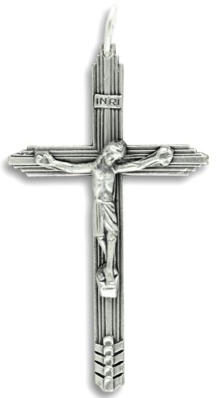  Lined Crucifix  - 1 3/4" (Minimum quantity purchase is 1)