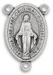   Miraculous Medal Oval Rosary Center - 1 inch  LATIN    (Minimum quantity purchase is 3)