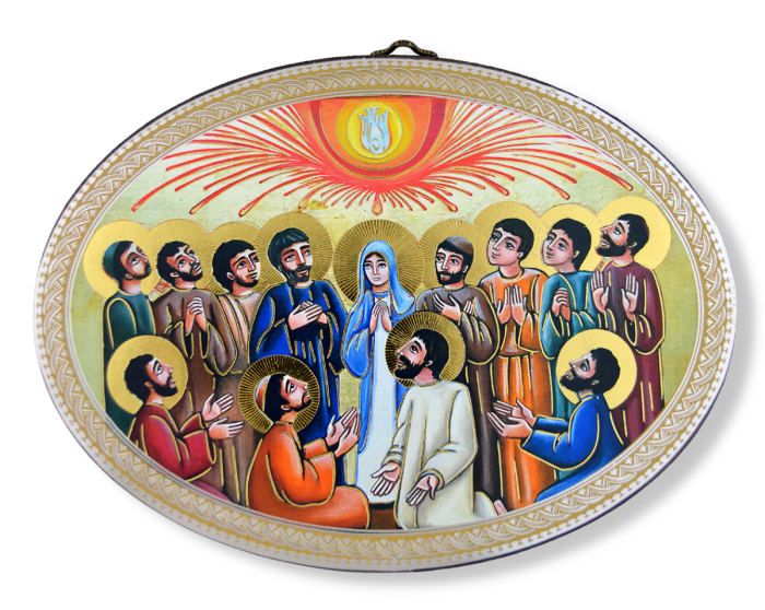 The Pentecost Oval Wall Plaque - 5 3/4"   (Minimum quantity purchase is 1)