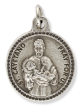 St Cayetano (Job Seekers, Gamblers) Round Medal - 7/8", Silver Ox   (Minimum quantity purchase is 3)