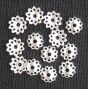   Bead Caps 6mm Silver Oxidized - pkg of 240     (Minimum quantity purchase is 1)