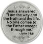 John 14:6 "I Am the Way" Pocket Token - Closeout Sale * (Minimum quantity purchase is 1)