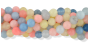 Dyed Jade Opaque Beads in Pale Blue, Pink and Yellow 8mm - Pkg 60    (Minimum quantity purchase is 1)