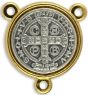  St. Benedict Center Piece  - Two Tone - 5/8" (Minimum quantity purchase is 1)