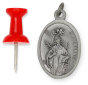  St Lawrence / Pray For Us Medal - Italian Silver OX 1 inch (Minimum quantity purchase is 3)