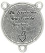 Sacred Heart of Jesus Round Centerpiece - Red Enamel, 3/4"  (Minimum quantity purchase is 2)