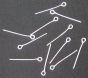   Extra Heavy Duty Eye Pins 0.8 x 16 mm - Silver Oxidized - 360 pcs   (Minimum quantity purchase is 1)