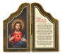 Sacred Heart of Jesus Prayer Arched Bifold Icon - 5 x 5.5"   (Minimum Qty Purchase is 1)