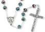 Light Blue Cloisonne Linked Rosary with 8mm Beads - 18"  * (Minimum quantity purchase is 1)