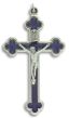  Blue Byzantine Crucifix 3-1/8"    (Minimum quantity purchase is 1)
